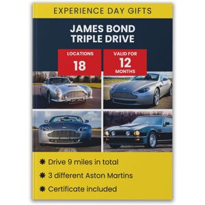 Activity Superstore James Bond Triple Drive Gift Experience Multicolor Activity Superstore James Bond Triple Drive Gift Experience Multicolor