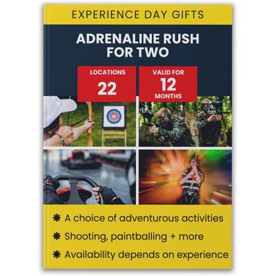 Activity Superstore - Adrenaline Rush for Two Experience Activity Superstore - Adrenaline Rush for Two Experience