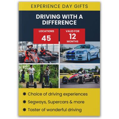 Activity Superstore - Driving With a Difference - One Size - Unisex - Experience Activity Superstore - Driving With a Difference - One Size - Unisex - Experience