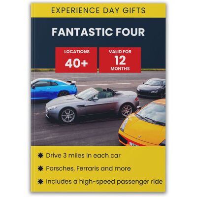 Activity Superstore - Fantastic Four Driving Gift Experience - 4 cars - Experience Activity Superstore - Fantastic Four Driving Gift Experience - 4 cars - Experience