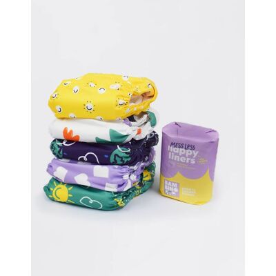 Mitac Bambino Mio Reusable Diapers Kit - Eco-Friendly & Next-Gen Design Mitac Bambino Mio Reusable Diapers Kit - Eco-Friendly & Next-Gen Design