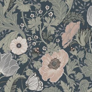 Galerie Anemone Vintage Blue Wallpaper - Wallpaper Galerie Anemone Vintage Blue Wallpaper - Wallpaper