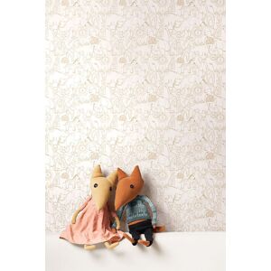 Hoopla Walls Animal Doodle 10m Matt Wallpaper in Natural Natural Hoopla Walls Animal Doodle 10m Matt Wallpaper in Natural Natural