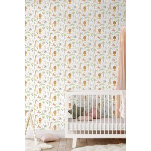 Hoopla Walls Safari Boogie 10m Matt Wallpaper in Natural Natural Hoopla Walls Safari Boogie 10m Matt Wallpaper in Natural Natural
