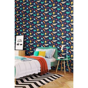 Hoopla Walls Ocean Adventure 10m Matt Wallpaper in Blue Blue Hoopla Walls Ocean Adventure 10m Matt Wallpaper in Blue Blue