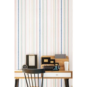 Hoopla Walls Textured Stripe 10m Matt Wallpaper in Blue Blue Hoopla Walls Textured Stripe 10m Matt Wallpaper in Blue Blue