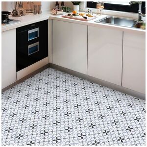 Living and Home 10Pcs Self Adhesive Floral Pattern PVC Wall & Floor Tile Stickers for Bathroom Kitchen Living Room Bedroom, 20 x 20cm(0.4㎡) Grey 20 x 20 cm Living and Home 10Pcs Self Adhesive Floral Pattern PVC Wall & Floor Tile Stickers for Bathroom Kitchen Living Room Bedroom, 20 x 20cm(0.4㎡) Grey 20 x 20 cm