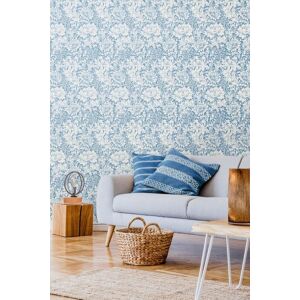 Hoopla Walls Chrysanthemum Matt Wallpaper in Light Blue Light Blue Hoopla Walls Chrysanthemum Matt Wallpaper in Light Blue Light Blue