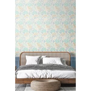 Hoopla Walls Chrysanthemum Matt Wallpaper in Duck Egg Blue Duck Egg Blue Hoopla Walls Chrysanthemum Matt Wallpaper in Duck Egg Blue Duck Egg Blue