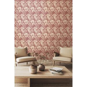 Hoopla Walls Chrysanthemum Matt Wallpaper in Red Red Hoopla Walls Chrysanthemum Matt Wallpaper in Red Red