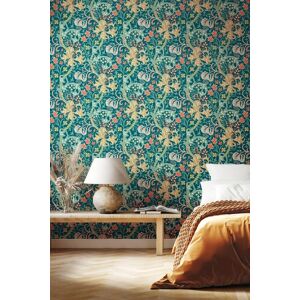 Hoopla Walls Lily Ogee Matt Wallpaper in Bottle Green Bottle Green Hoopla Walls Lily Ogee Matt Wallpaper in Bottle Green Bottle Green