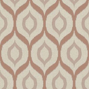 A.S. Creation Cream Rose Gold Glitter Geometric Pattern Wallpaper - Wallcovering A.S. Creation Cream Rose Gold Glitter Geometric Pattern Wallpaper - Wallcovering