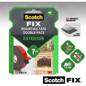 Scotch -Fix Exterior Mounting Tape 19mm x 5m 1 Roll/Pack 411-1950-P in Black Black Scotch -Fix Exterior Mounting Tape 19mm x 5m 1 Roll/Pack 411-1950-P in Black Black
