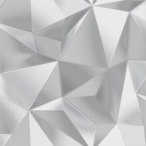 Debona Spectrum Silver Grey 3D Effect Geometric Shape Wallpaper Silver Debona Spectrum Silver Grey 3D Effect Geometric Shape Wallpaper Silver