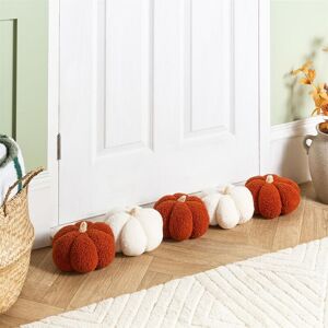 OHS Pumpkin Shaped Boucle Decorative Draught Excluder in Burnt Orange Burnt Orange OHS Pumpkin Shaped Boucle Decorative Draught Excluder in Burnt Orange Burnt Orange
