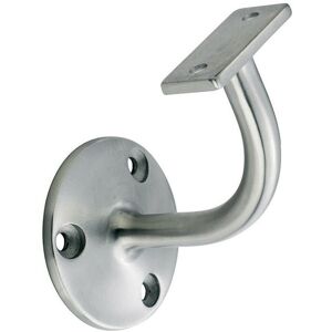Loops Handrail Bannister Bracket Wall Support 62mm Projection Satin Steel in Metallics Metallics Loops Handrail Bannister Bracket Wall Support 62mm Projection Satin Steel in Metallics Metallics
