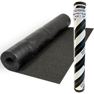 Novecrafto Heavy-Duty Polyester Shed Roofing Felt 10-Year Life Expectancy Roof Felt (10m x 1m) in Black Black Novecrafto Heavy-Duty Polyester Shed Roofing Felt 10-Year Life Expectancy Roof Felt (10m x 1m) in Black Black