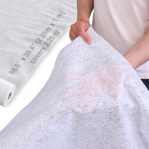 Novecrafto Non Woven Geotextile Membrane 2.25m x 1m for Soakaways & Drainage in Natural White Natural White Novecrafto Non Woven Geotextile Membrane 2.25m x 1m for Soakaways & Drainage in Natural White Natural White