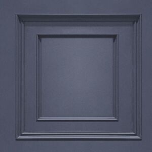 Belgravia Amara Wood Panel Vinyl Textured Wallpaper in Dark Blue Dark Blue Belgravia Amara Wood Panel Vinyl Textured Wallpaper in Dark Blue Dark Blue