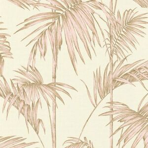 AS Creation Lola Paris Palm Leaf Textured Wallpaper in Cream Cream AS Creation Lola Paris Palm Leaf Textured Wallpaper in Cream Cream