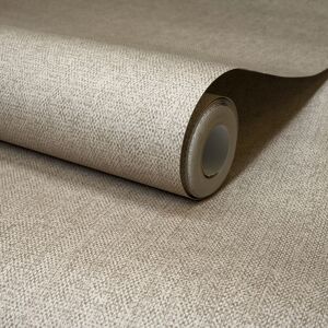 Grandeco Boutique Mini Twill Woven Texture Fabric Effect PVC-free Wallpaper in Taupe Size: 1 Pack Taupe 1 Pack Grandeco Boutique Mini Twill Woven Texture Fabric Effect PVC-free Wallpaper in Taupe Size: 1 Pack Taupe 1 Pack