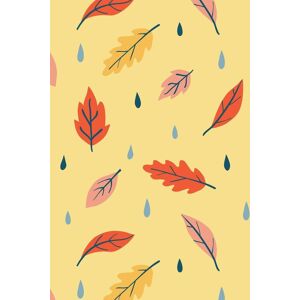Bobbi Beck Eco-Friendly Childrens Leaf Wallpaper in Yellow Yellow Bobbi Beck Eco-Friendly Childrens Leaf Wallpaper in Yellow Yellow
