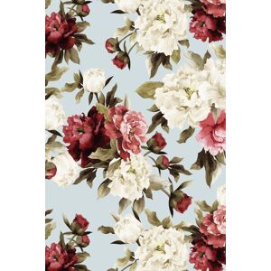 Bobbi Beck Eco-Friendly Painted Floral Wallpaper in Blue Blue Bobbi Beck Eco-Friendly Painted Floral Wallpaper in Blue Blue