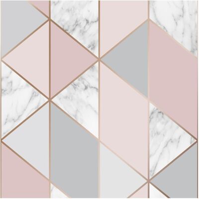 Sublime Marble Blush Geometric Wallpaper in Pink Size: 10000mm x 520mm Pink 10000mm x 520mm Sublime Marble Blush Geometric Wallpaper in Pink Size: 10000mm x 520mm Pink 10000mm x 520mm