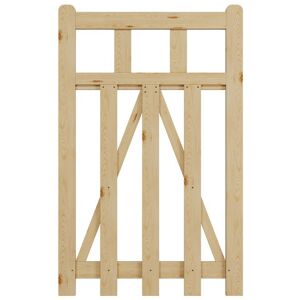The hot sale 76x120cm Natural Spruce Wood Garden Flat Top Picket Gate with T-Hinges & Bolt Lock Size: 76x120 cm Natural 76x120 cm The hot sale 76x120cm Natural Spruce Wood Garden Flat Top Picket Gate with T-Hinges & Bolt Lock Size: 76x120 cm Natural 76x120 cm