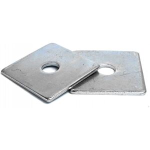 Pegdev M12 50 x 50 x 3mm Heavy Duty BZP Square Plated Washers - Zinc Plated (Pack of 250) in Metallic Silver Metallic Silver Pegdev M12 50 x 50 x 3mm Heavy Duty BZP Square Plated Washers - Zinc Plated (Pack of 250) in Metallic Silver Metallic Silver
