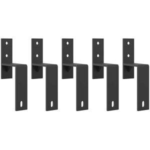Berkfield Home Barn Door Bypass Brackets 5 pcs for Flat Rails Carbon Steel Multicolor Berkfield Home Barn Door Bypass Brackets 5 pcs for Flat Rails Carbon Steel Multicolor