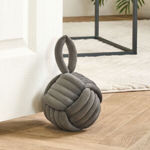 OHS Matte Velvet Rope Weighted Decorative Door Stop with Handle in Grey Grey OHS Matte Velvet Rope Weighted Decorative Door Stop with Handle in Grey Grey
