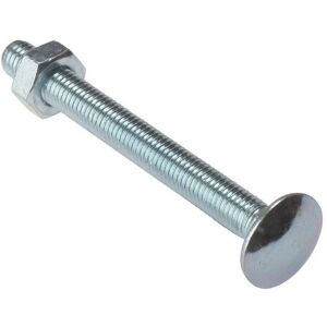 Forgefix Carriage Bolt & Nut Zp M8 X 110Mm Bag 10 in Silver Silver Forgefix Carriage Bolt & Nut Zp M8 X 110Mm Bag 10 in Silver Silver