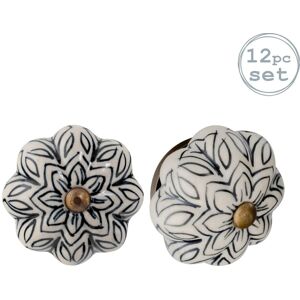 Nicola Spring - Bouton En Céramique - Noir - Cabinet Knob Nicola Spring - Bouton En Céramique - Noir - Cabinet Knob