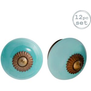 Nicola Spring - Turquoise Ceramic - 4.5 cm - Cabinet Knob Nicola Spring - Turquoise Ceramic - 4.5 cm - Cabinet Knob