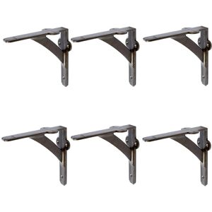 Hammer and Tongs Iron Shelf Bracket - D150mm - Pack of 6 in Grey Size: 1000mm x 1000mm Grey 1000mm x 1000mm Hammer and Tongs Iron Shelf Bracket - D150mm - Pack of 6 in Grey Size: 1000mm x 1000mm Grey 1000mm x 1000mm