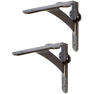 Hammer and Tongs Iron Shelf Bracket - D150mm - Pack of 2 in Grey Size: 1000mm x 1000mm Grey 1000mm x 1000mm Hammer and Tongs Iron Shelf Bracket - D150mm - Pack of 2 in Grey Size: 1000mm x 1000mm Grey 1000mm x 1000mm