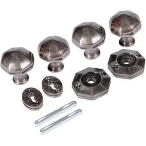 Hammer and Tongs Octagonal Rim & Mortice Door Knob - W60mm - Pack of 2 in Grey Size: 10000mm x 520mm Grey 10000mm x 520mm Hammer and Tongs Octagonal Rim & Mortice Door Knob - W60mm - Pack of 2 in Grey Size: 10000mm x 520mm Grey 10000mm x 520mm