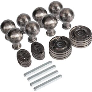 Hammer and Tongs Round Rim & Mortice Door Knob - W60mm - Pack of 4 in Grey Size: 10000mm x 520mm Grey 10000mm x 520mm Hammer and Tongs Round Rim & Mortice Door Knob - W60mm - Pack of 4 in Grey Size: 10000mm x 520mm Grey 10000mm x 520mm