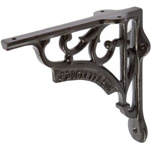 Hammer and Tongs Ornate Iron Shelf Bracket - D150mm in Black Size: 1000mm x 1000mm Black 1000mm x 1000mm Hammer and Tongs Ornate Iron Shelf Bracket - D150mm in Black Size: 1000mm x 1000mm Black 1000mm x 1000mm