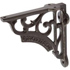 Hammer and Tongs Ornate Iron Shelf Bracket - D120mm in Black Size: 1000mm x 1000mm Black 1000mm x 1000mm Hammer and Tongs Ornate Iron Shelf Bracket - D120mm in Black Size: 1000mm x 1000mm Black 1000mm x 1000mm