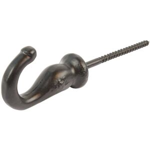 Hammer and Tongs Screw Hook - W20mm x H35mm in Black Size: 1000mm x 1000mm Black 1000mm x 1000mm Hammer and Tongs Screw Hook - W20mm x H35mm in Black Size: 1000mm x 1000mm Black 1000mm x 1000mm