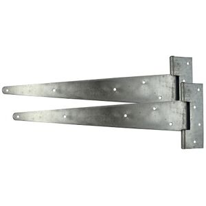 Timco Pair of Scotch Tee Hinges - Hot Dipped Galvanised (Size 12" - 1 Each) in Silver Silver Timco Pair of Scotch Tee Hinges - Hot Dipped Galvanised (Size 12" - 1 Each) in Silver Silver