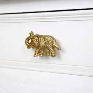 Melody Maison Gold Elephant Drawer Knob in Metallic Gold Metallic Gold Melody Maison Gold Elephant Drawer Knob in Metallic Gold Metallic Gold