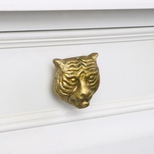 Melody Maison Gold Tiger Head Drawer Knob in Metallic Gold Metallic Gold Melody Maison Gold Tiger Head Drawer Knob in Metallic Gold Metallic Gold