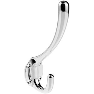 Loops Heavyweight One Piece Hat & Coat Hook 76mm Projection Polished Chrome Multicolor Loops Heavyweight One Piece Hat & Coat Hook 76mm Projection Polished Chrome Multicolor