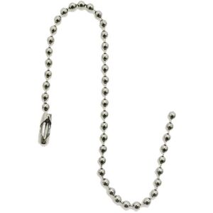 Neel Blue Metal Tag Chain 20cm Long Metal Ball Beads Chain, 100pcs in Silver Silver Neel Blue Metal Tag Chain 20cm Long Metal Ball Beads Chain, 100pcs in Silver Silver