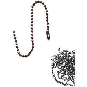 Neel Blue Metal Tag Chain 15cm Long Metal Ball Beads Chain, 100pcs in Dark Grey Dark Grey Neel Blue Metal Tag Chain 15cm Long Metal Ball Beads Chain, 100pcs in Dark Grey Dark Grey
