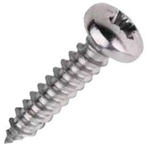 Securpak Zinc Plated Pan Self Tapping Screws (Pack of 40) in Silver Silver Securpak Zinc Plated Pan Self Tapping Screws (Pack of 40) in Silver Silver