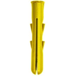 Securfix Wall Plugs (Pack of 100) in Yellow Yellow Securfix Wall Plugs (Pack of 100) in Yellow Yellow
